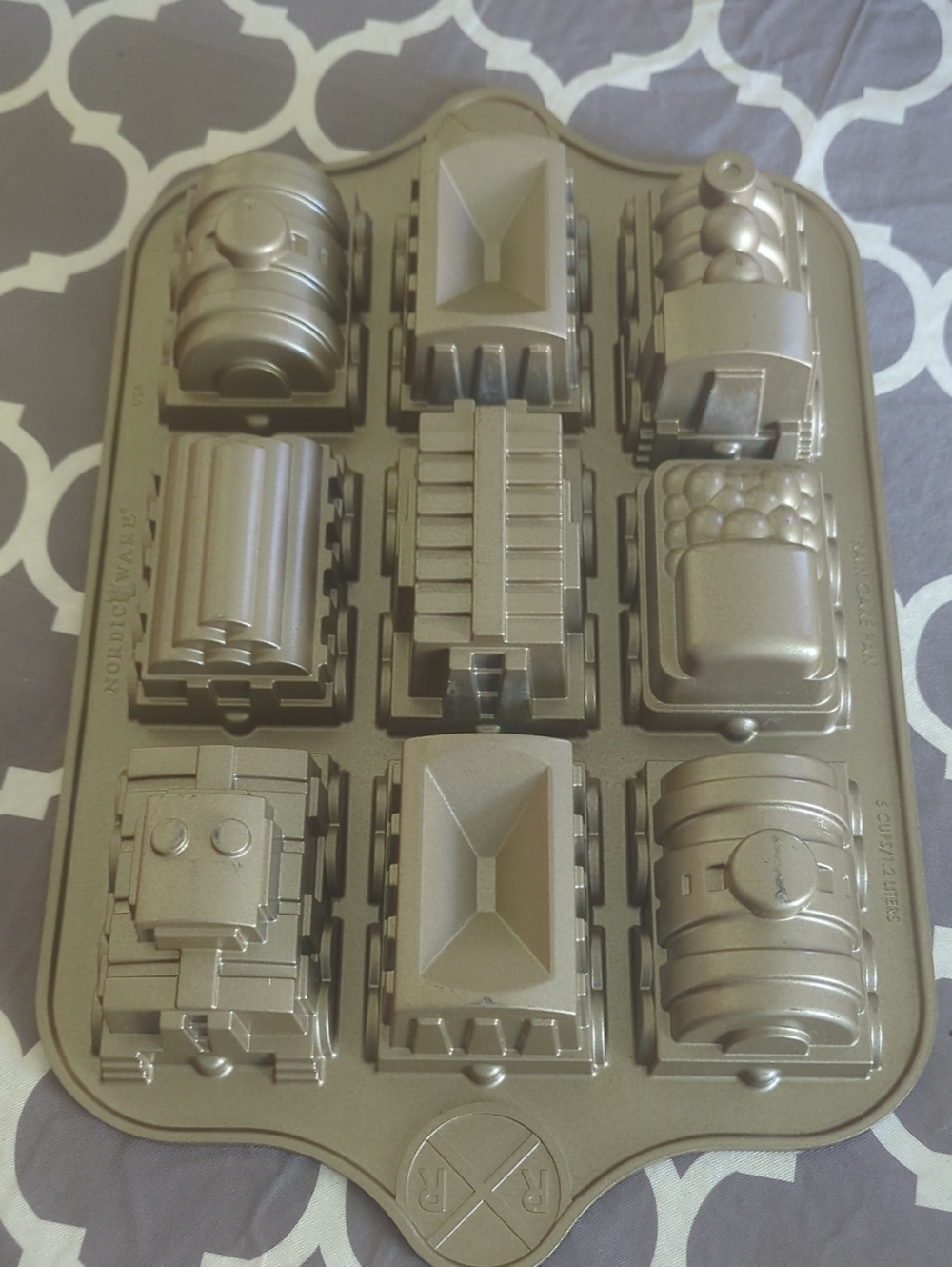 Nordic Ware Gold Train Cake Pan Mold